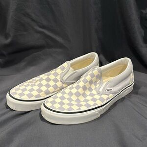 Grey Checkered Slip-On Vans